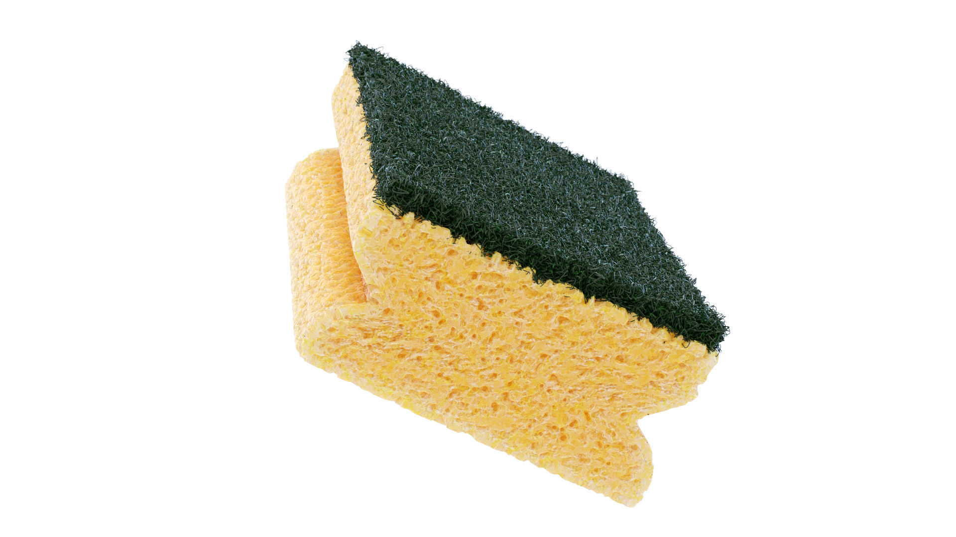 Dish Sponge 3D model_3