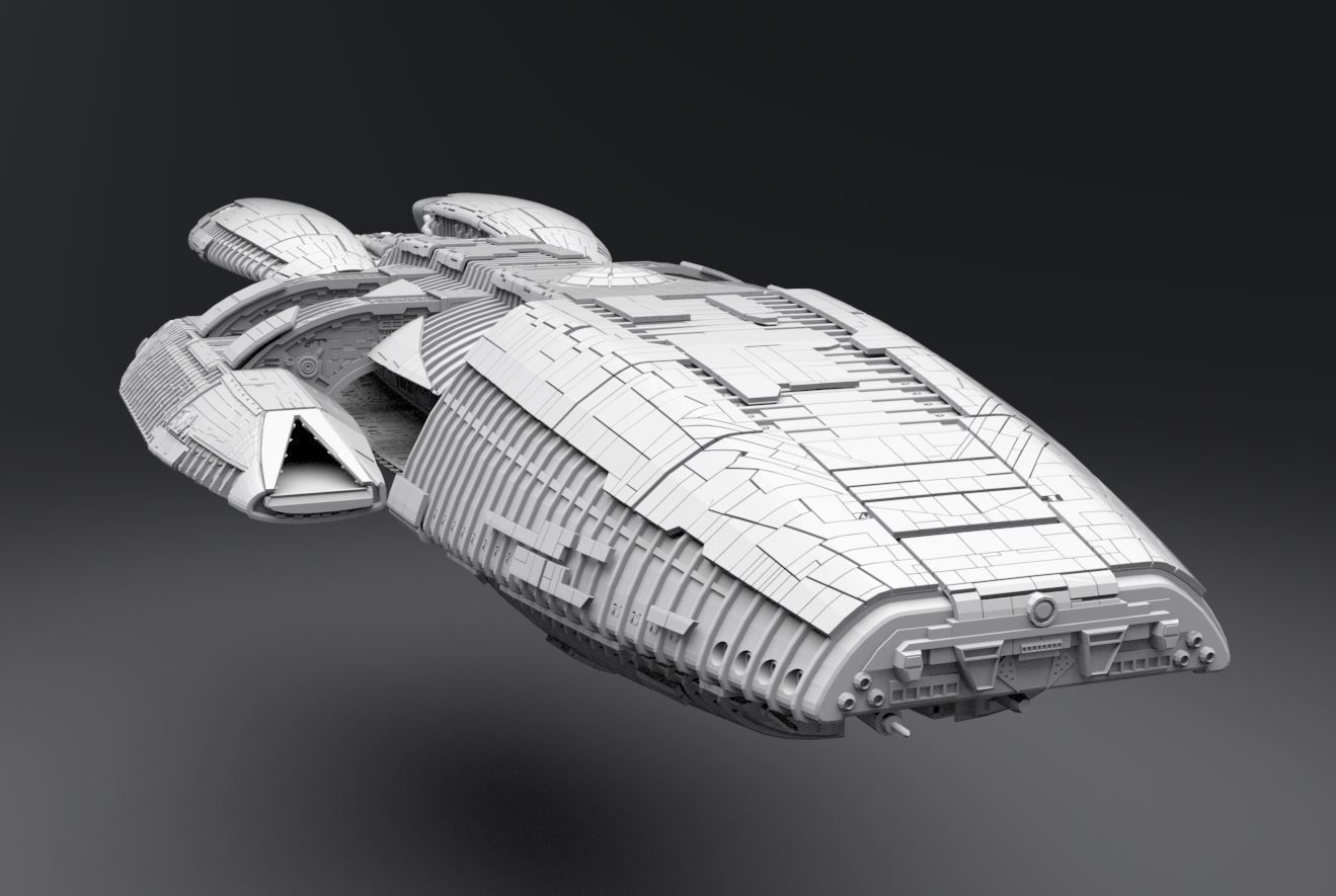 Battlestar Galactica modern Scale model 3D print model_4