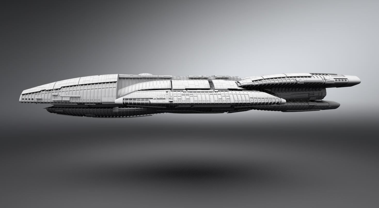 Battlestar Galactica modern Scale model 3D print model_1