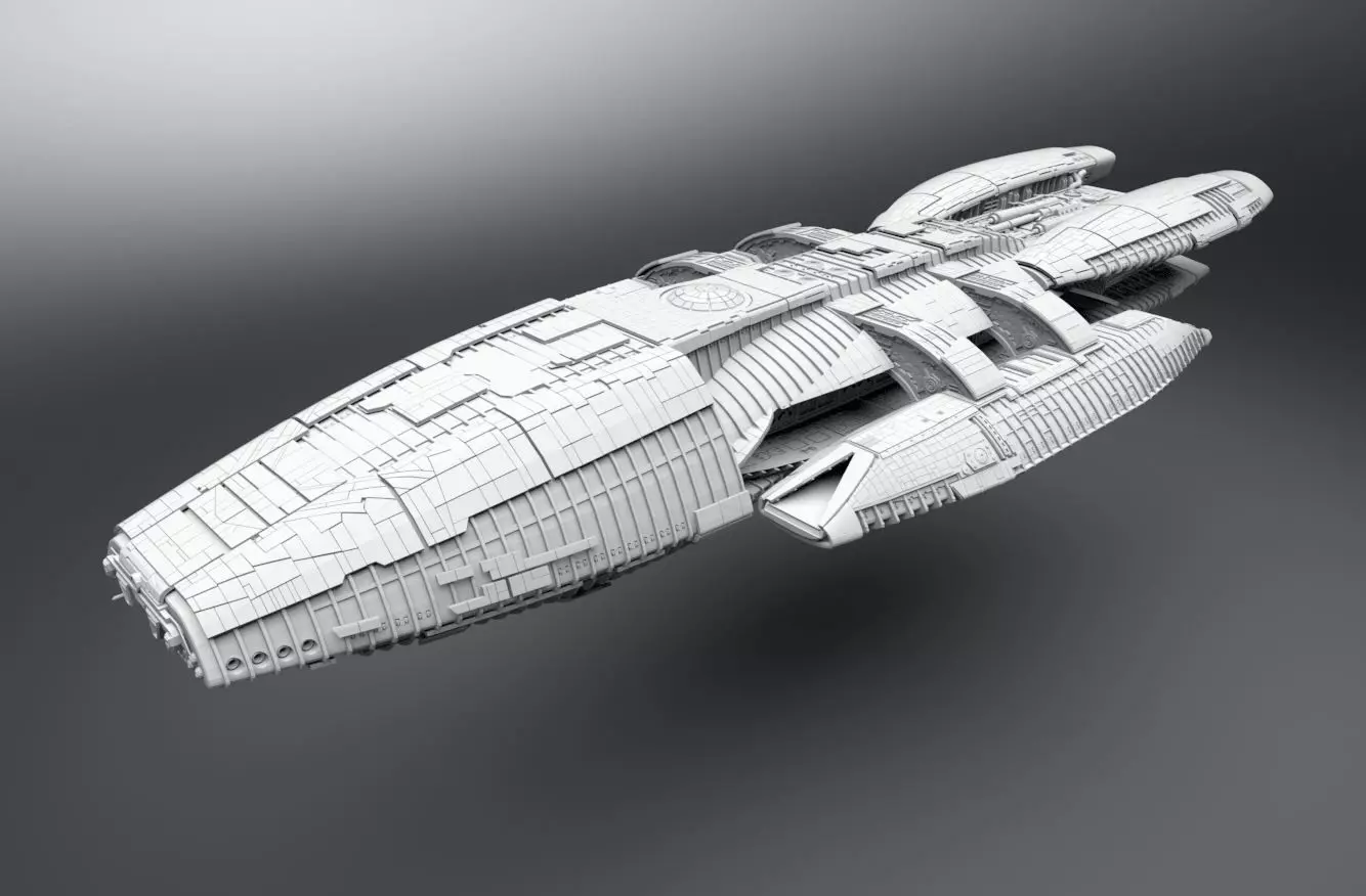 Battlestar Galactica modern Scale model 3D print model_0