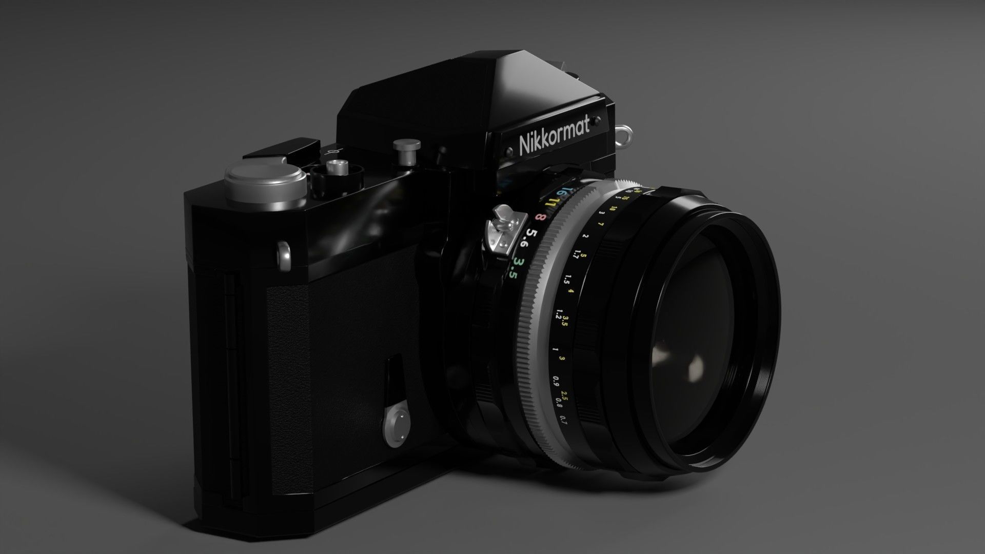 Nikkormat Ftn Camera 3D model_1