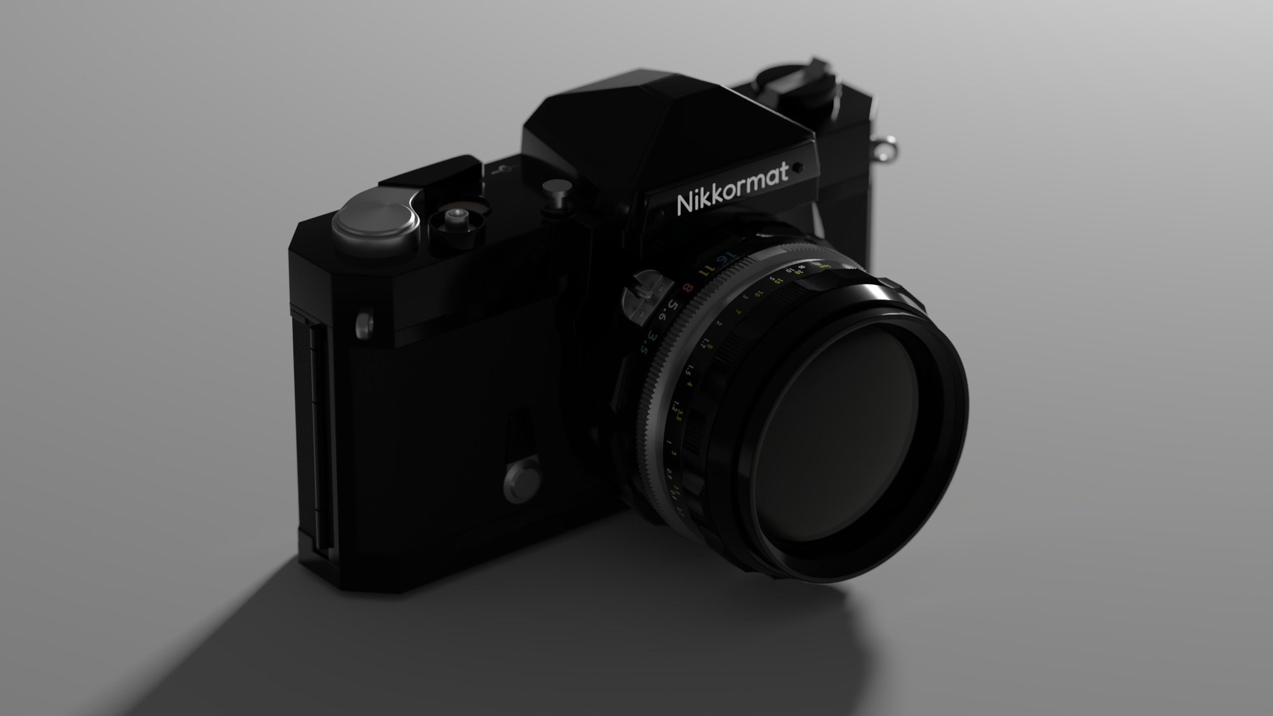 Nikkormat Ftn Camera 3D model_2