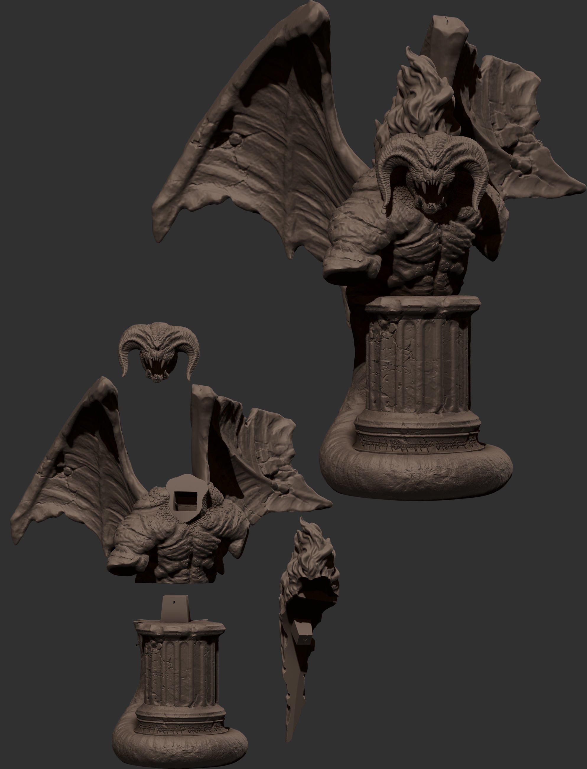 Balrog Toten 3D print model_3