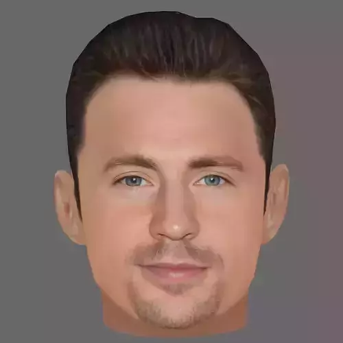 Chris Evans Head - Low poly head for game