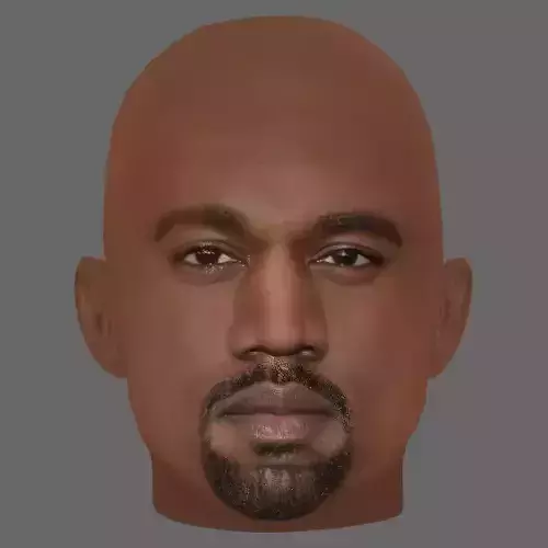 Kanye West Head - Low poly head for game