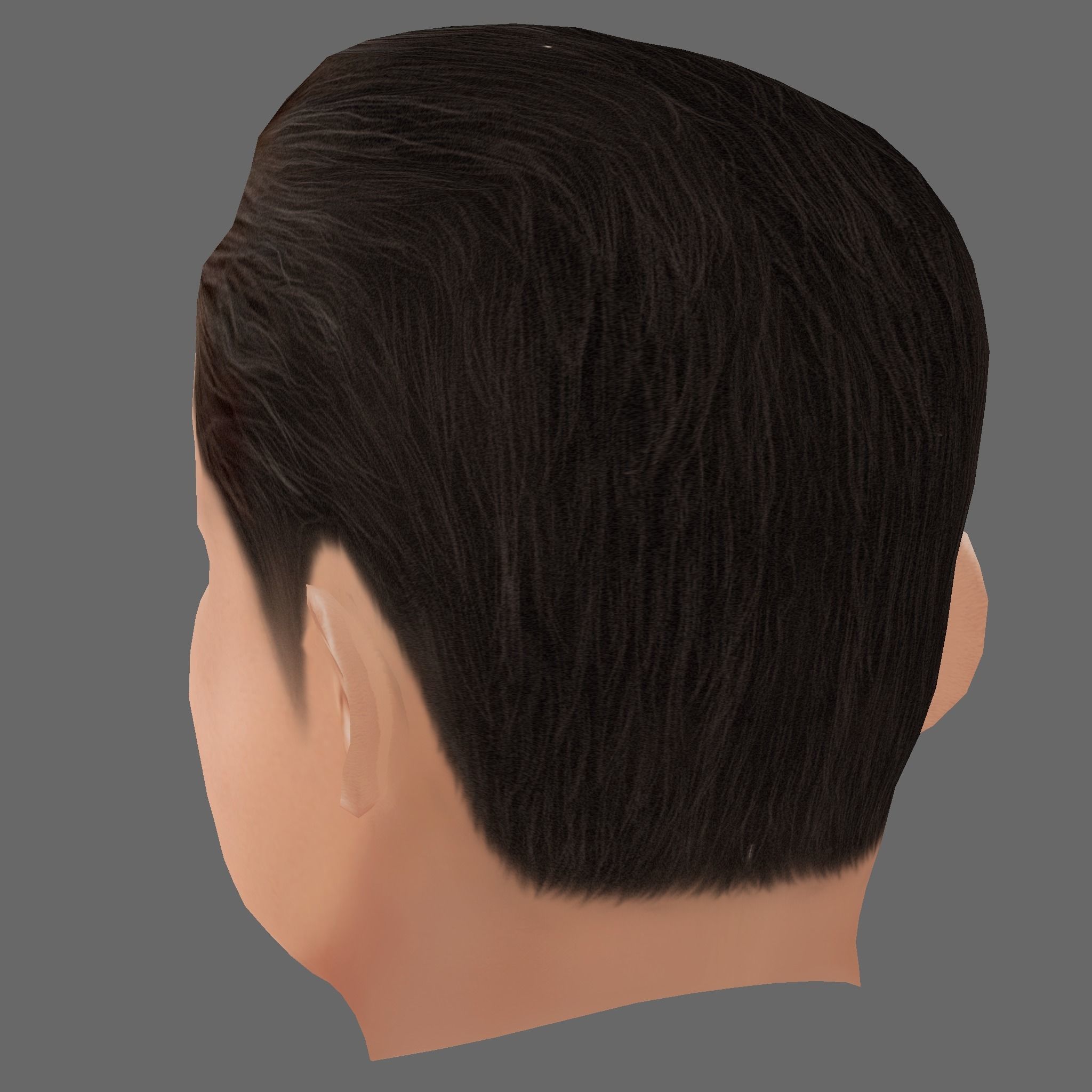 Henry Cavill Head - Low poly head for game Low-poly 3D model_3