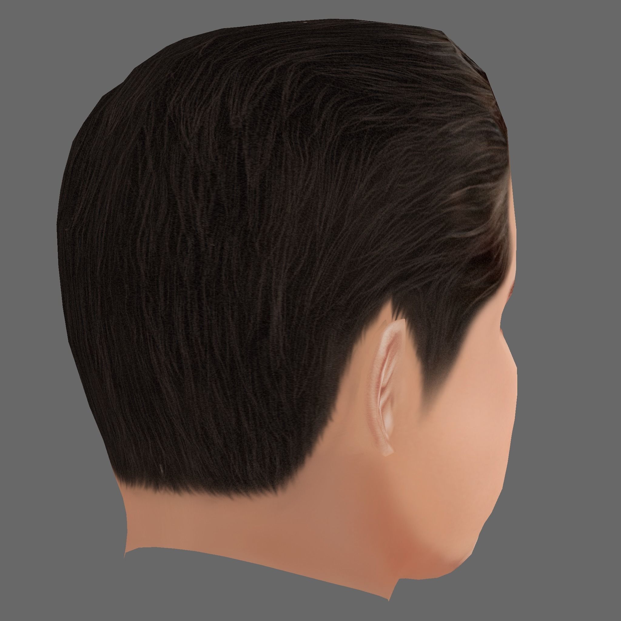 Henry Cavill Head - Low poly head for game Low-poly 3D model_4
