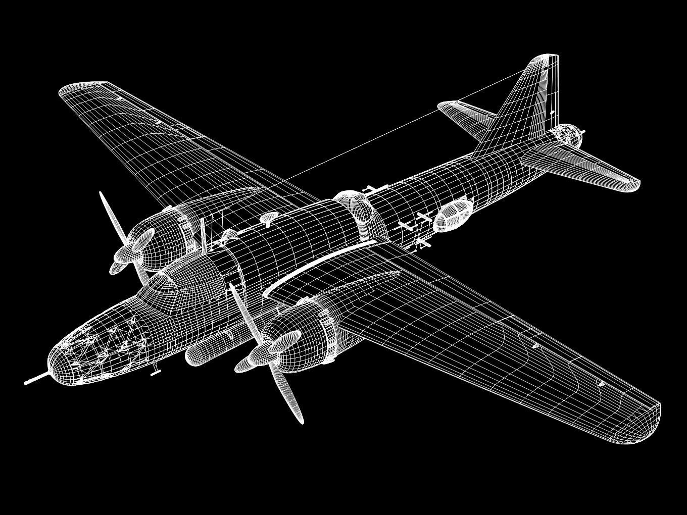 Ki67 Type4 heavy bomber Hiryu 3D model_15