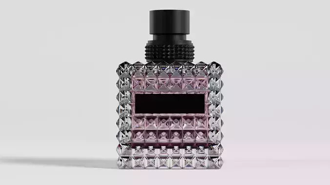 Perfume bottle with liquid 