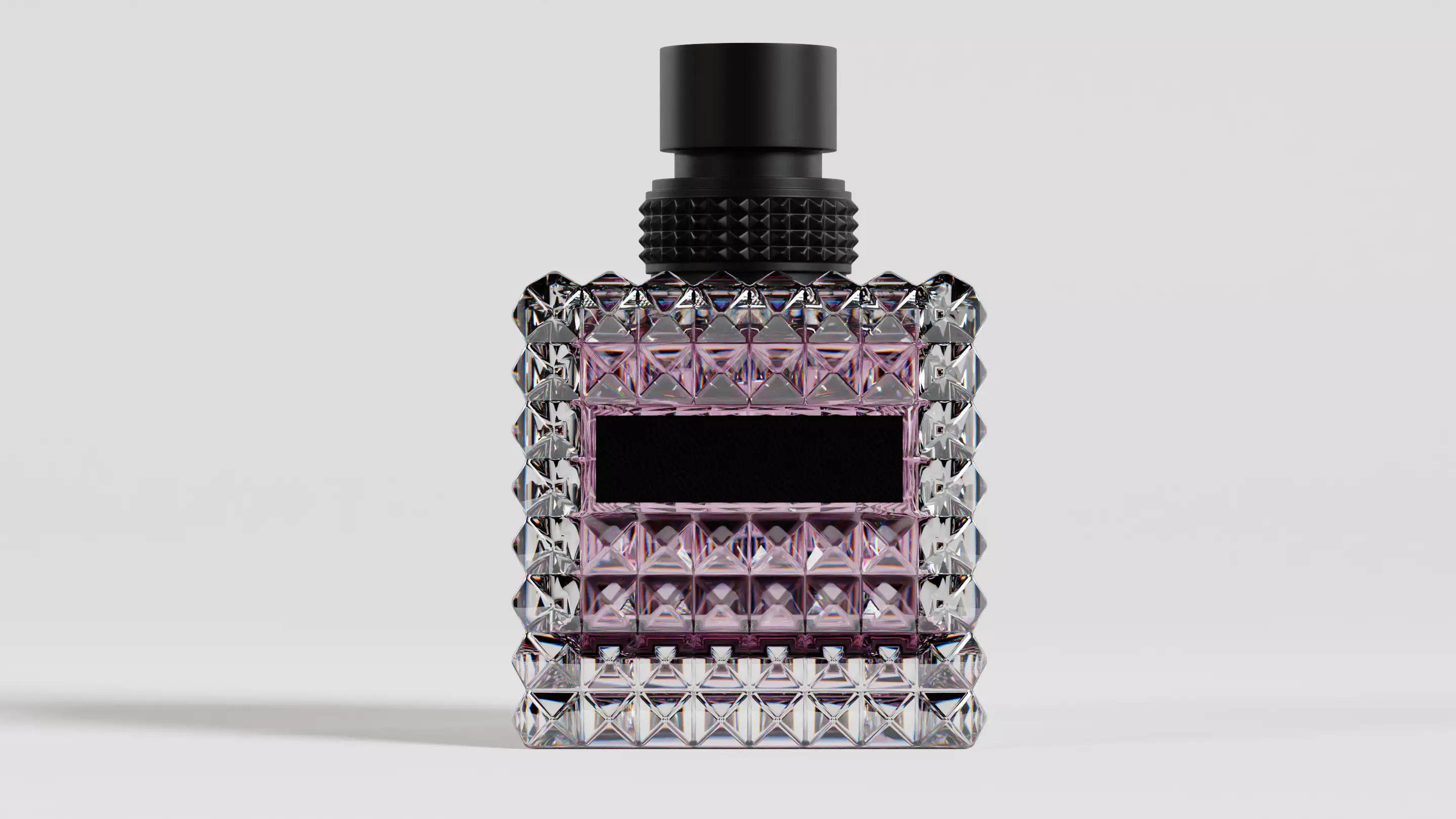 Perfume bottle with liquid 3D model