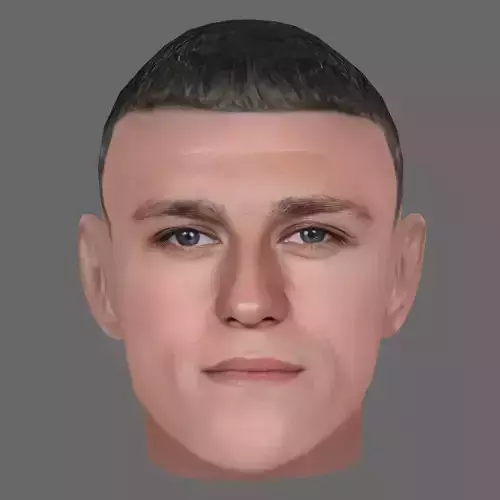 Phil Foden Head - Low poly head for game Low-poly 3D model