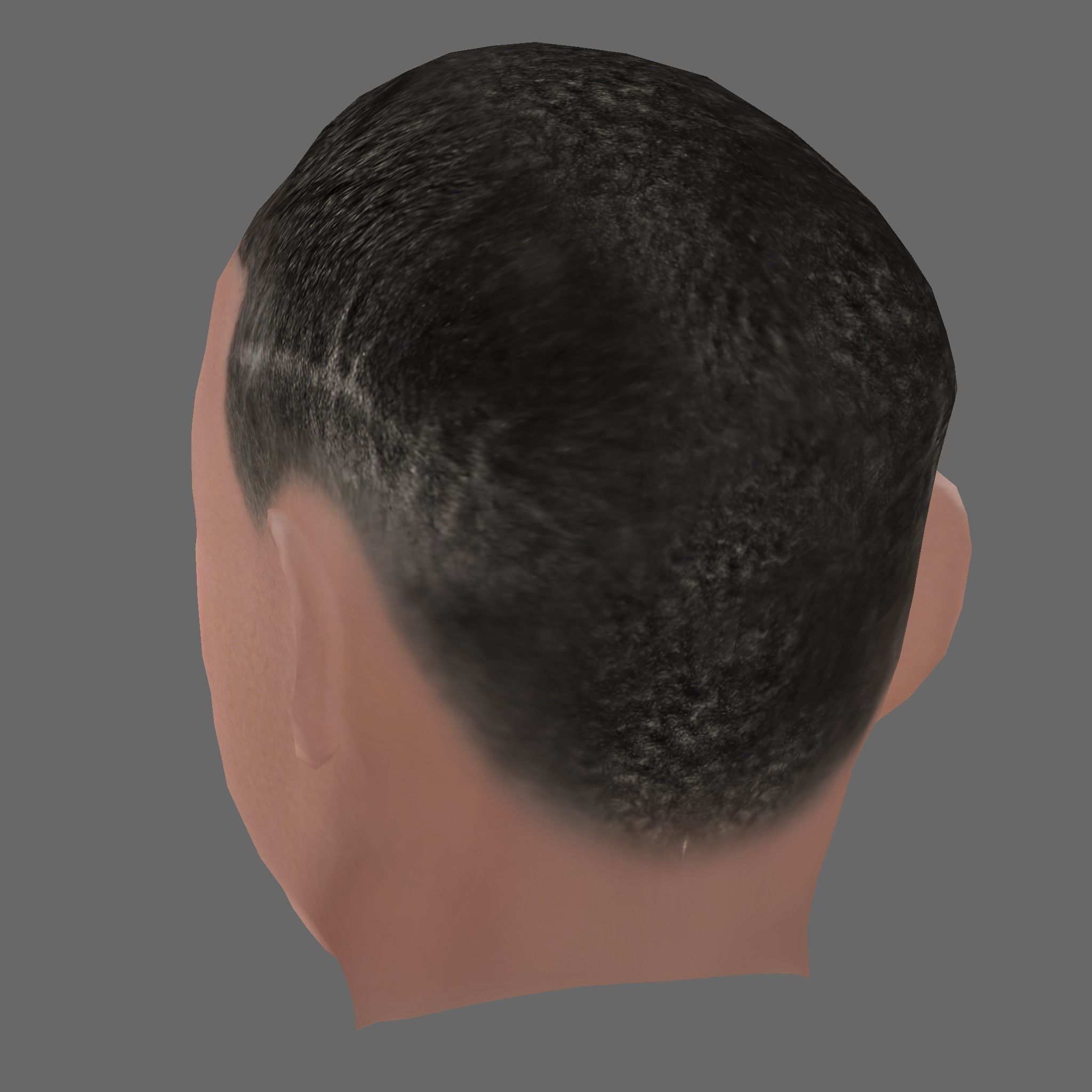 Phil Foden Head - Low poly head for game Low-poly 3D model_3