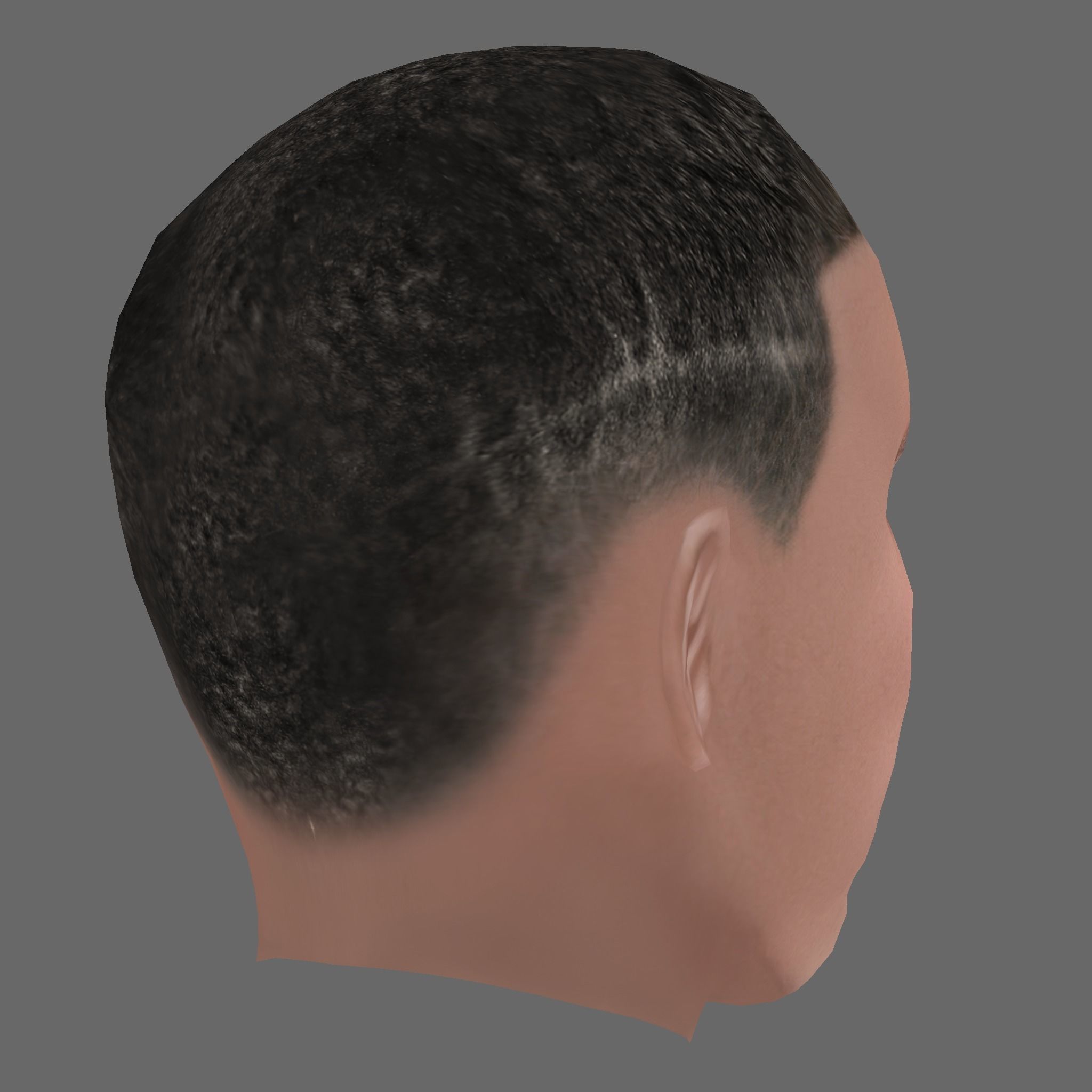 Phil Foden Head - Low poly head for game Low-poly 3D model_4