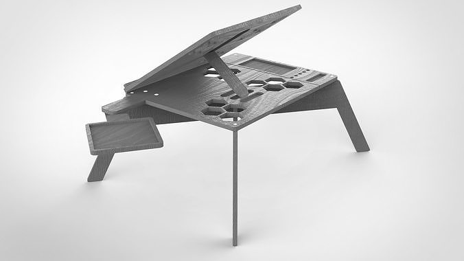 mesa de computadora Free 3D model