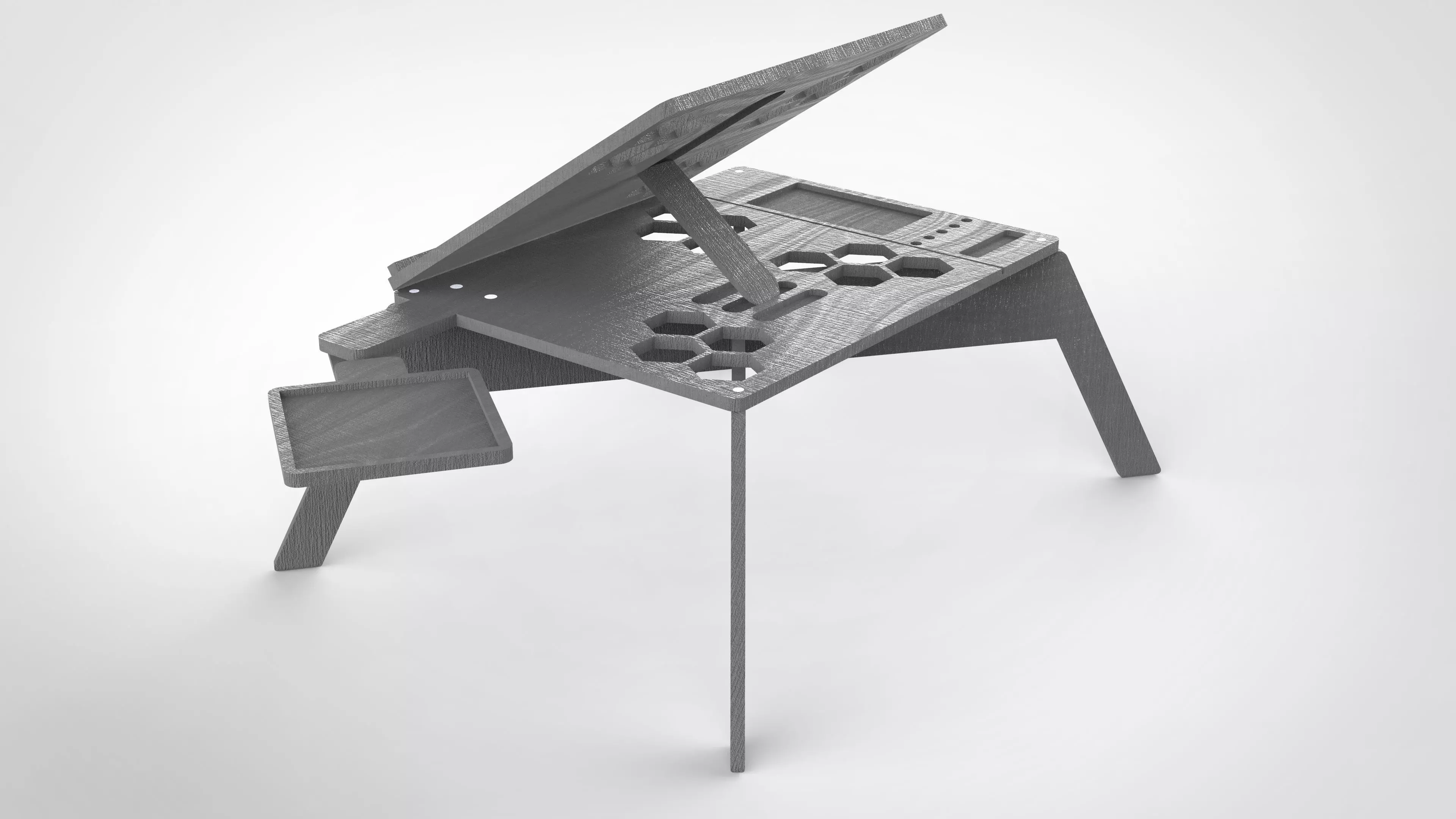 mesa de computadora Free 3D model