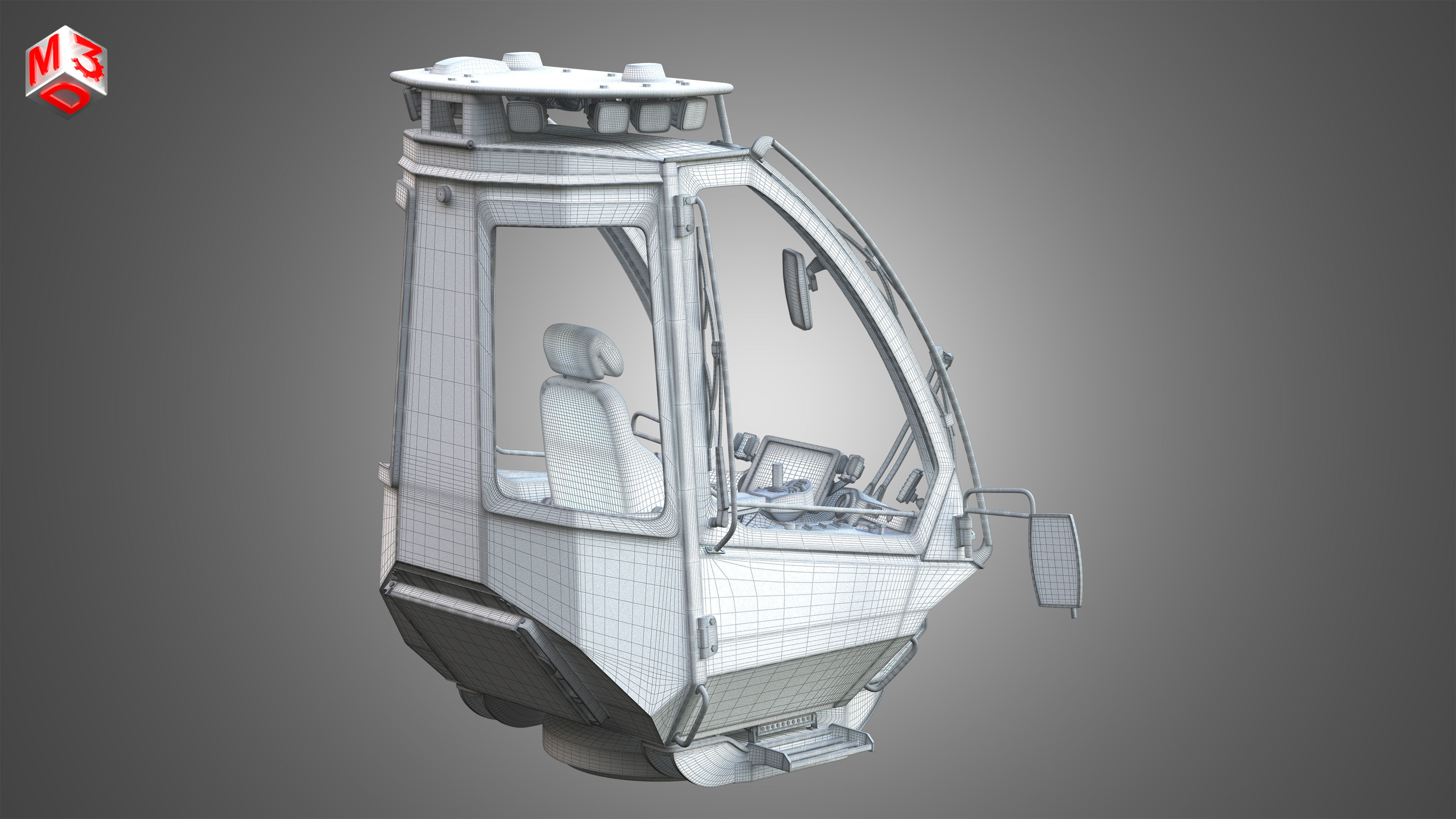 H21D Forestry Cabin 3D model_11