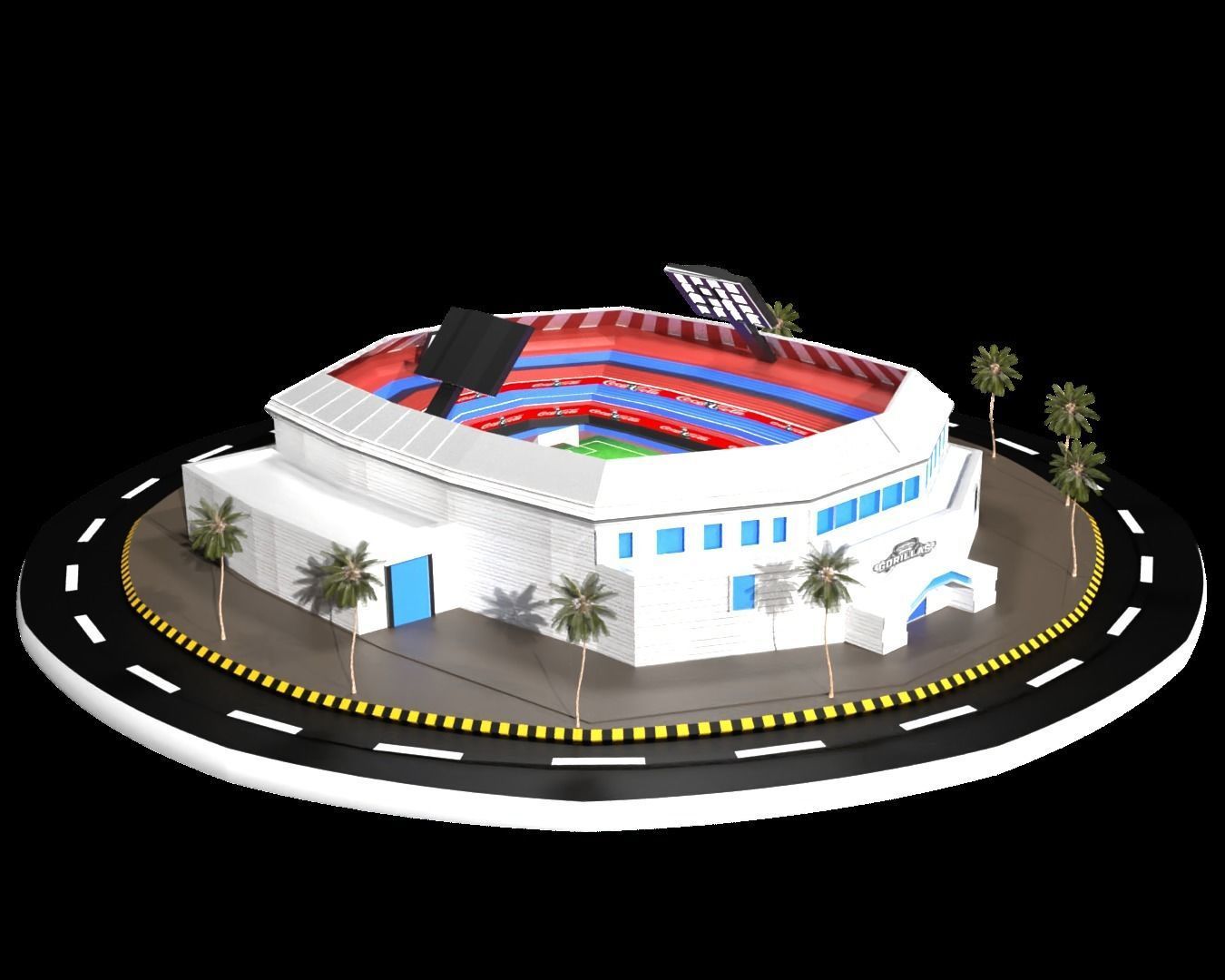 SoccerStadium 3D Model stadium free 3D model CGTrader