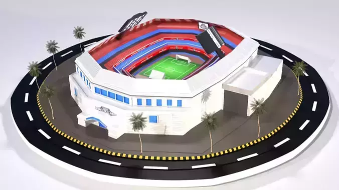 Soccer-Stadium 3D Model stadium Free 3D model