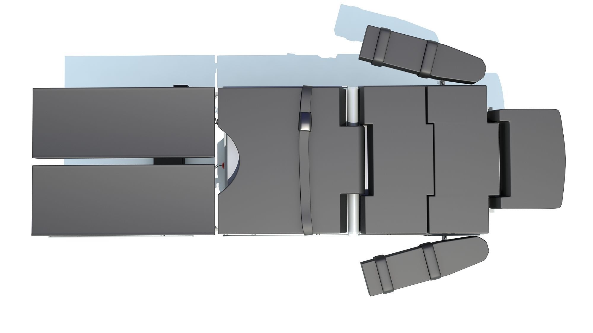 Operating Table Pose 2 3D model_11