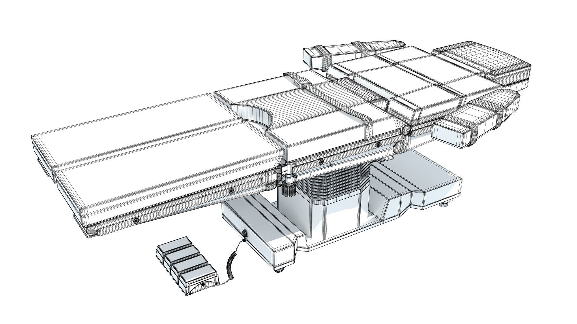 Operating Table Pose 2 3D model_13