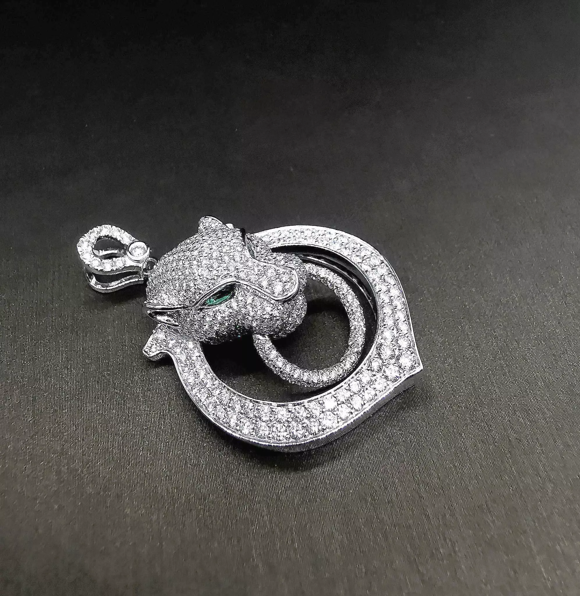 Panther diamond pendant 3D print model