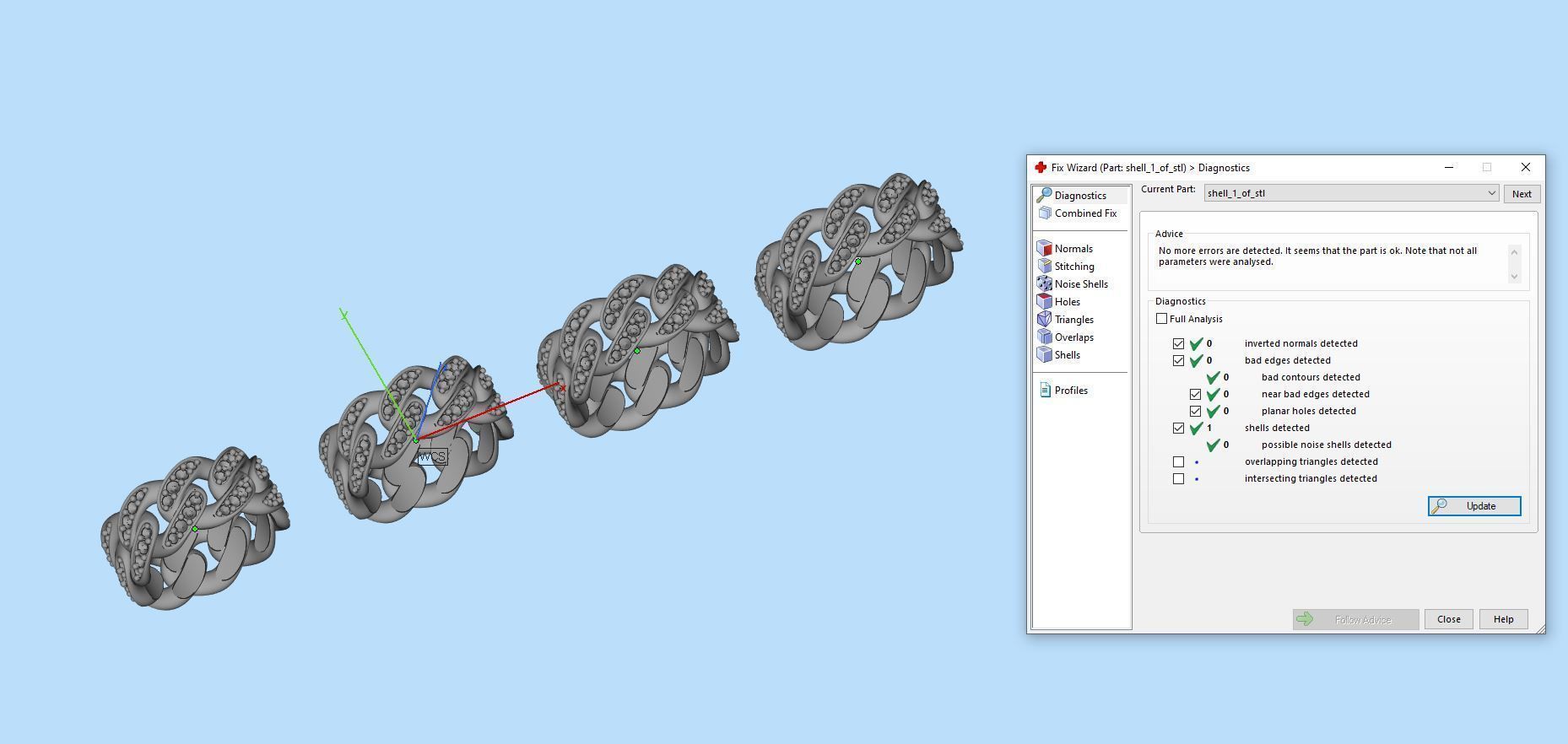 Medium Cuban Ring Option 1 3D print model_16