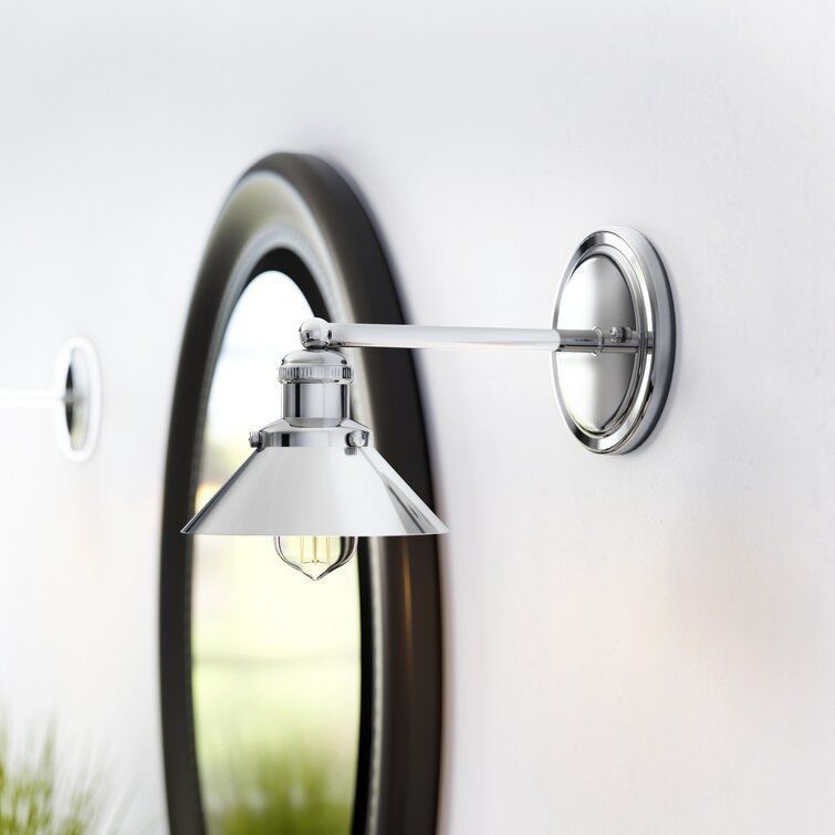 Flandria Light Chrome Bath Sconce 3D model_9