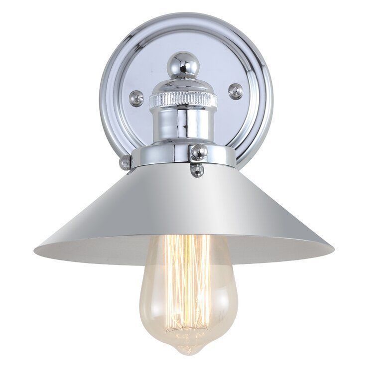Flandria Light Chrome Bath Sconce 3D model_2