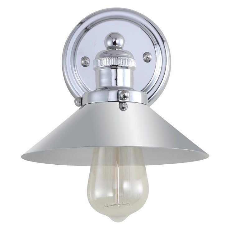 Flandria Light Chrome Bath Sconce 3D model_3