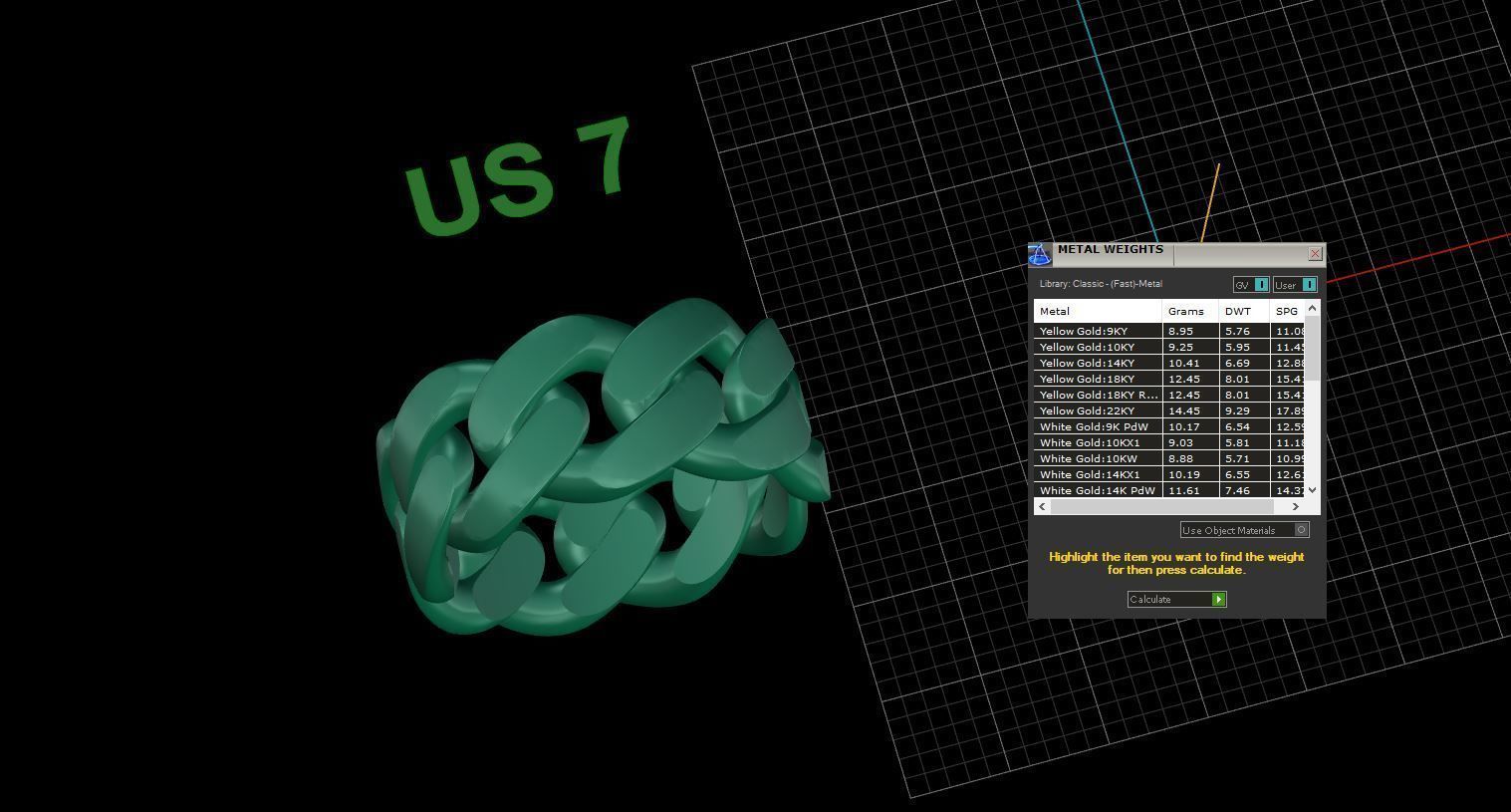 Medium Cuban Ring Option 2 3D print model_15