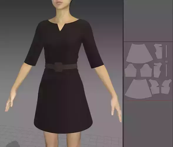 dress-Marvelous Designer