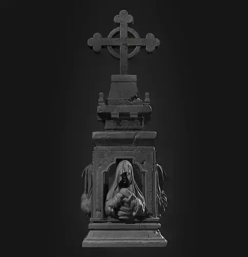 chapel gothic asset 3D print model