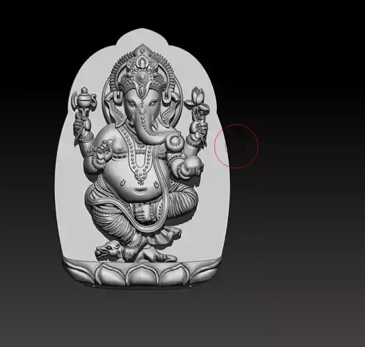 Ganesh low-poly 3d model ganesha statue