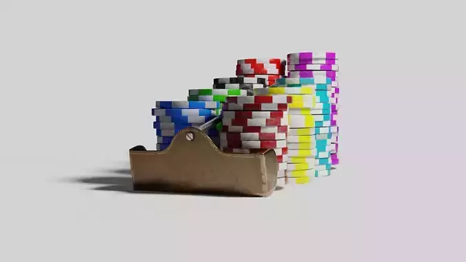 roulette rake with 4k pbr textures with clean and dusty version