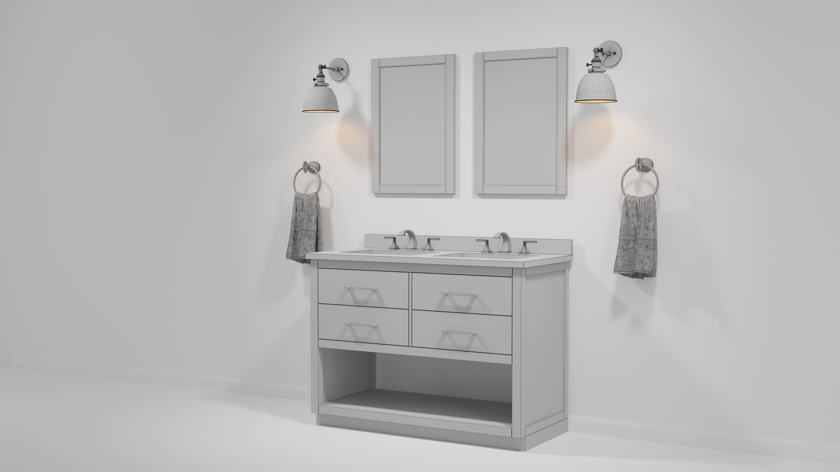 OVE Brookside 48 Fu Yuan Wax Pine 3D model_3