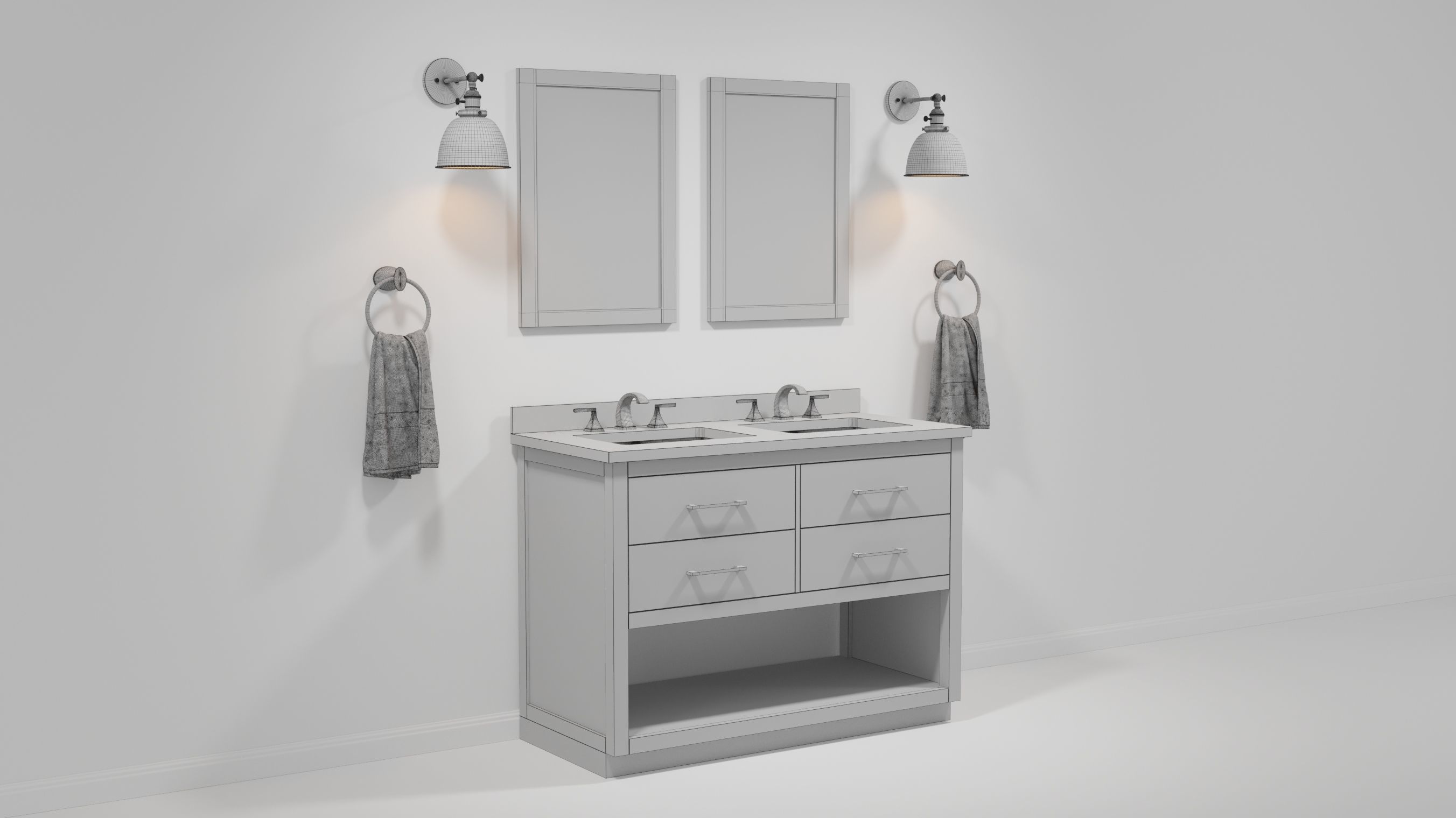 OVE Brookside 48 Fu Yuan Wax Pine 3D model_15