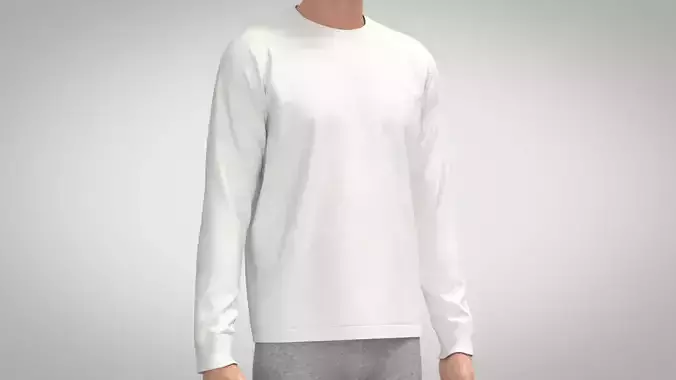 Long Sleeve T-Shirt 3D model