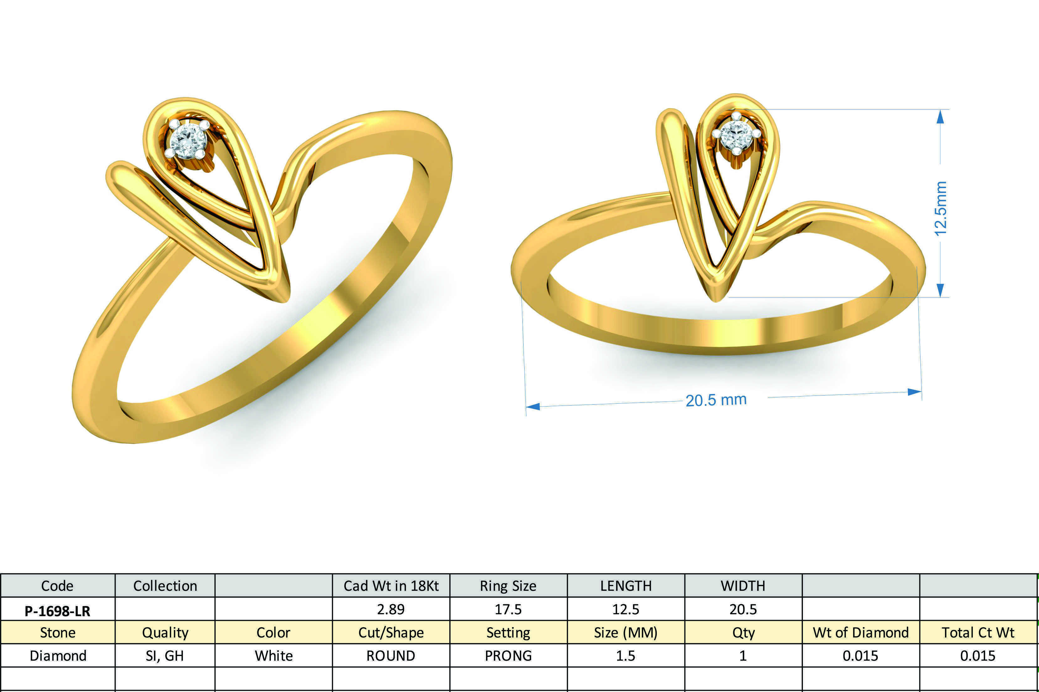 Women Ring Earring Pendant Set 3dm STL Render Detail 3D print model_8