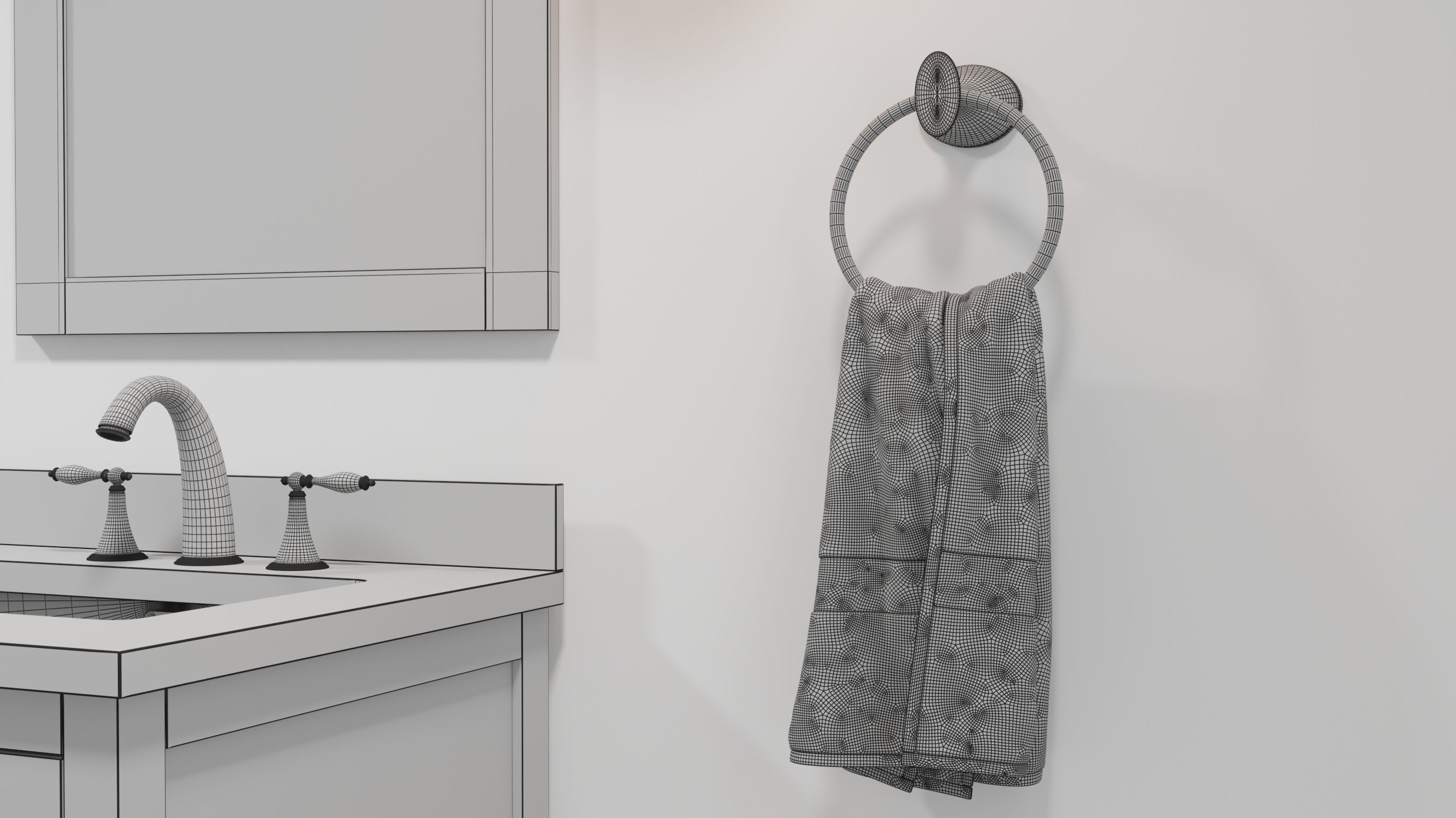 OVE Brookside 60 Fu Yuan Wax Pine 3D model_7