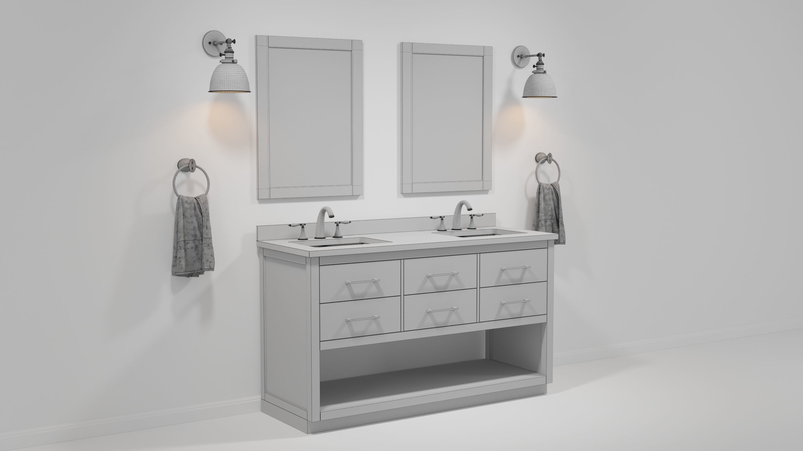 OVE Brookside 60 Fu Yuan Wax Pine 3D model_15