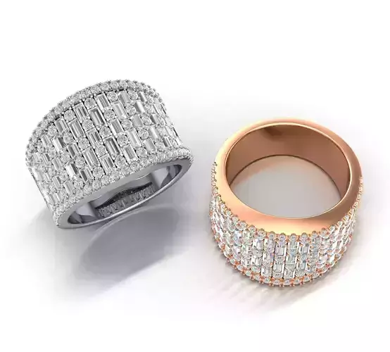 Diamond ring 3D print model