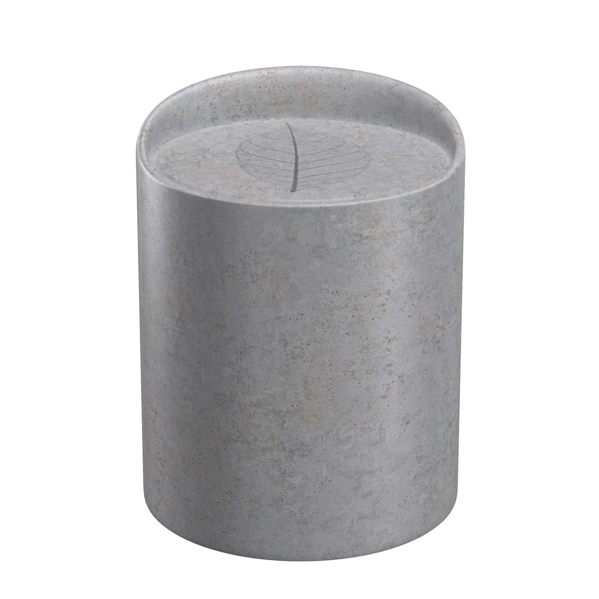 concrete stool 3D model_4