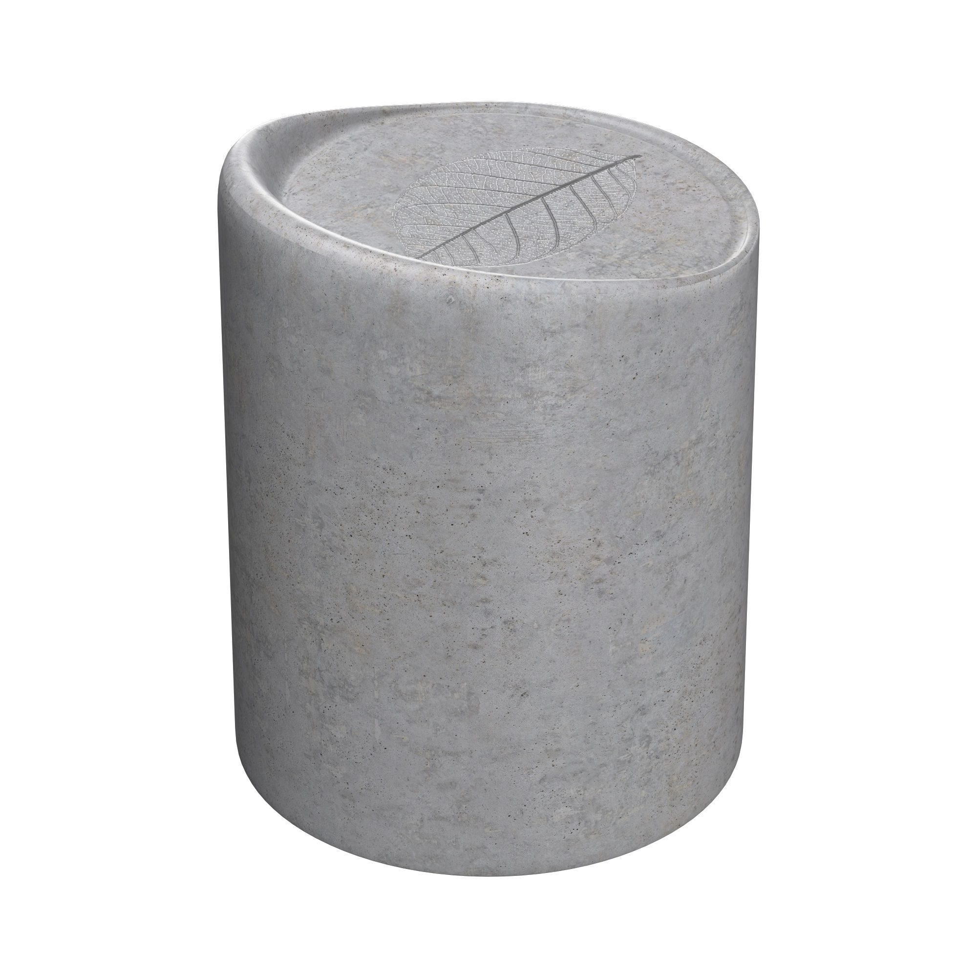 concrete stool 3D model_5