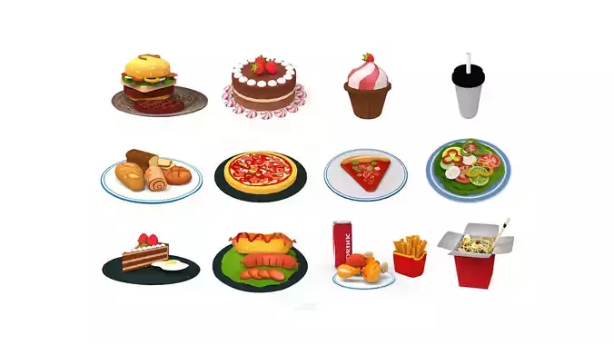 Cartoon Food Collection 01