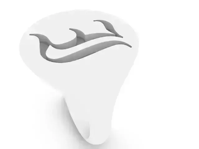 I Classic alphabet ring stl verified