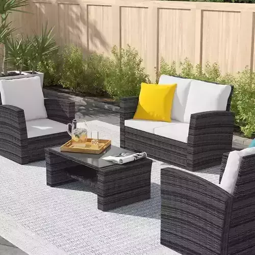 Monro Rattan Seating Group Cushions - 2 Colour