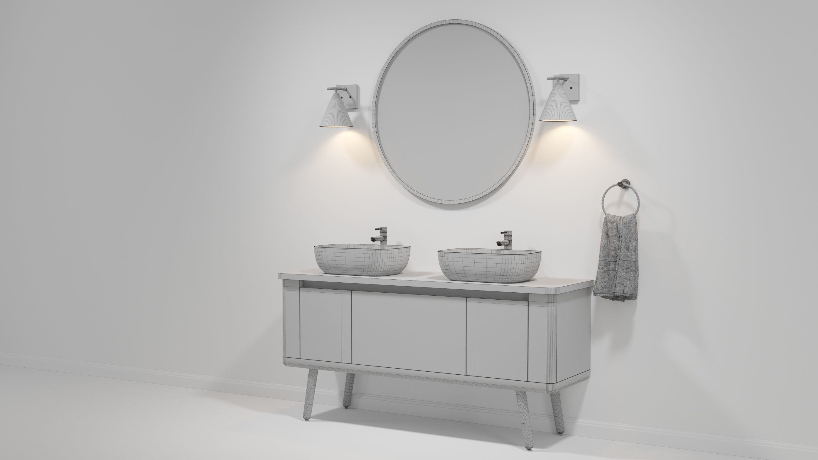 OVE Contrell 60 Spring Green 3D model_3