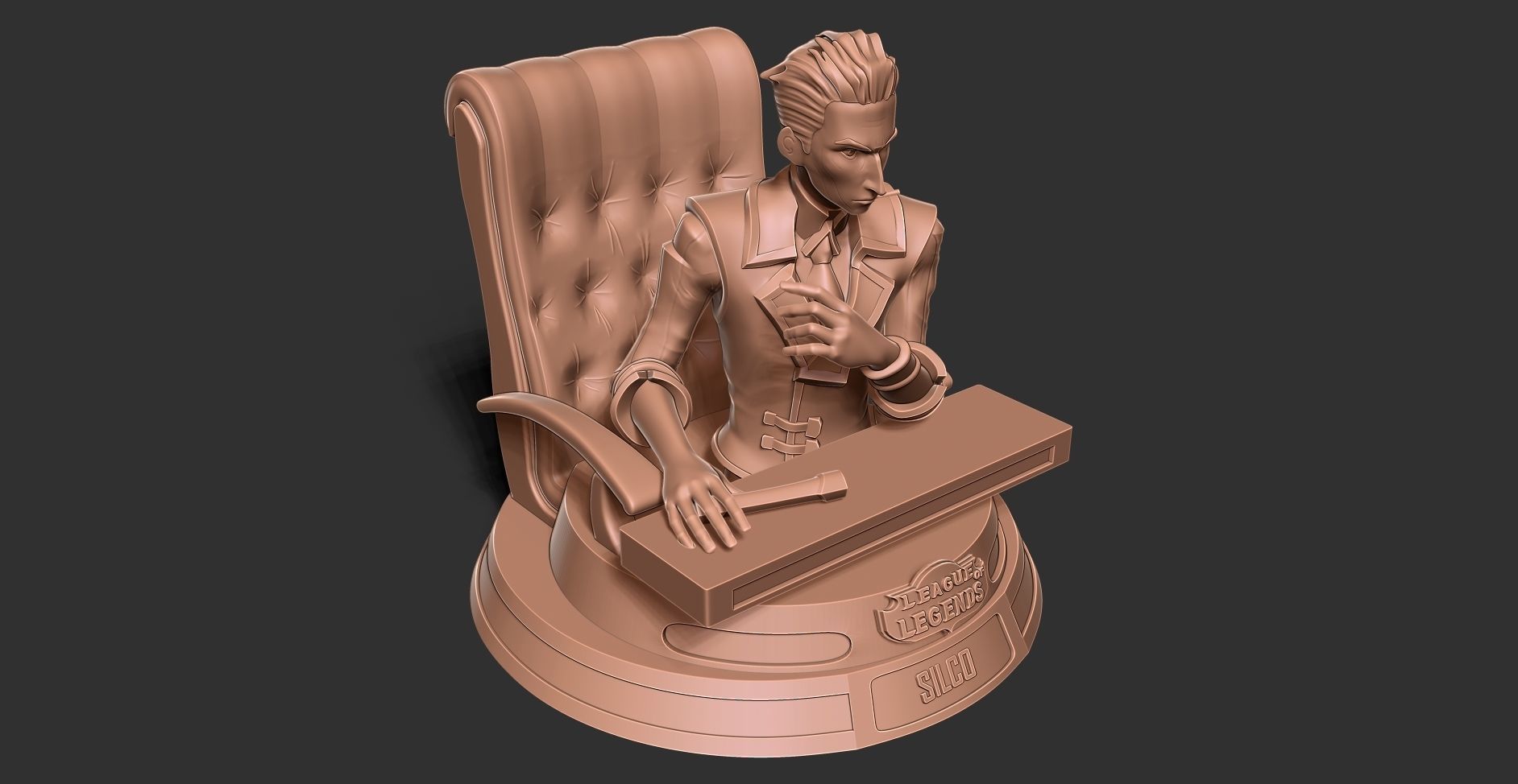 Silco bust - Arcane Fanart 3D print model_18