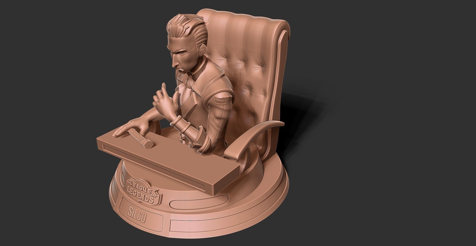 Silco bust - Arcane Fanart 3D print model_20