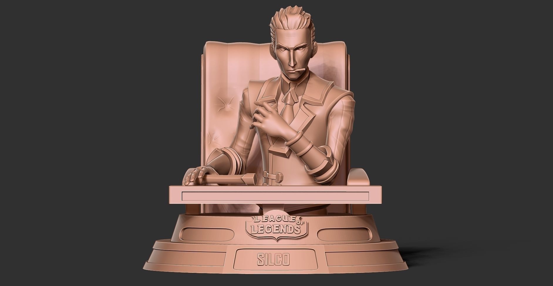 Silco bust - Arcane Fanart 3D print model_14